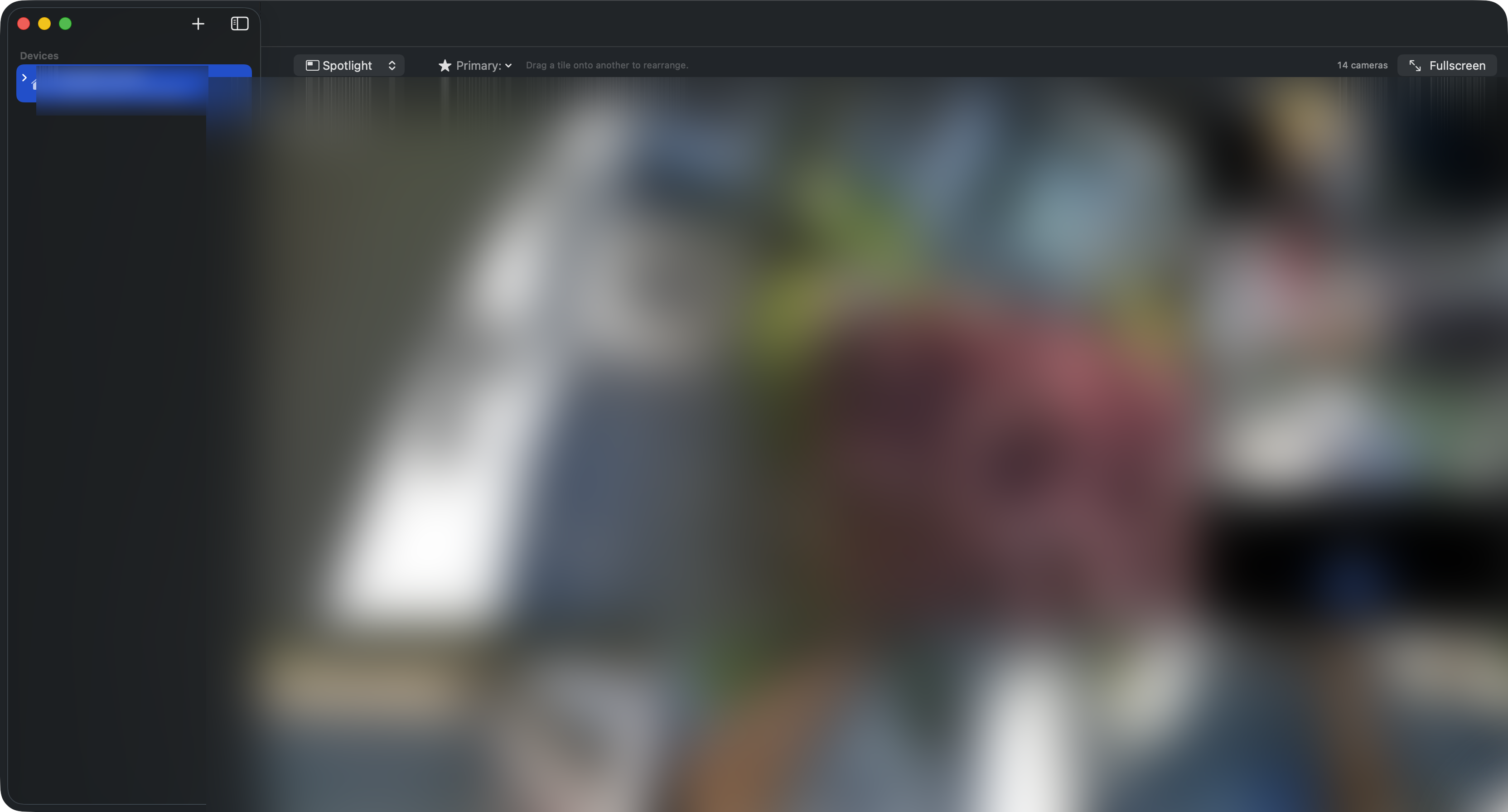 Spotlight layout with one large primary feed